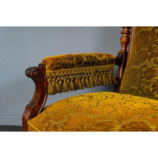 Gründerzeit Sofa and Armchairs, Late 19th Century, Set of 3 For Sale - Image 14 of 18