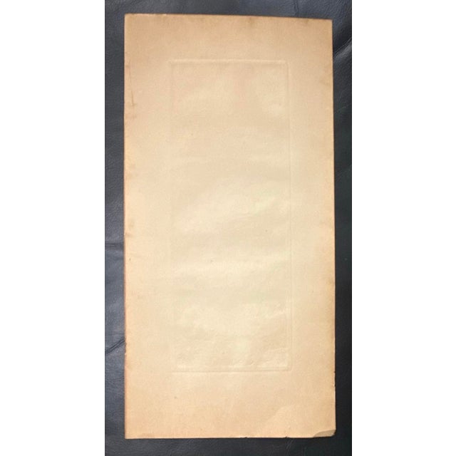 Antique Marcel Augis Signed Aquatint Etching – Moonlit Harbor Sailing Ship – SZL Blindstamp, French Marine C. 1910–1935 For Sale - Image 4 of 11