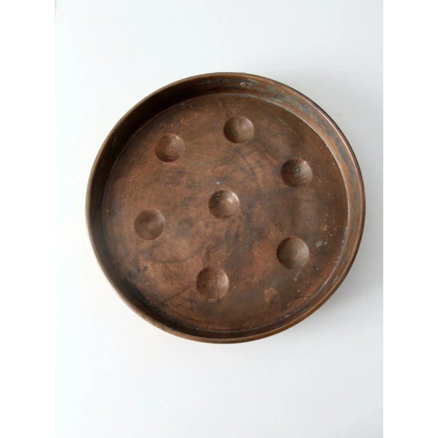 Antique Copper Escargot Pan For Sale - Image 10 of 10