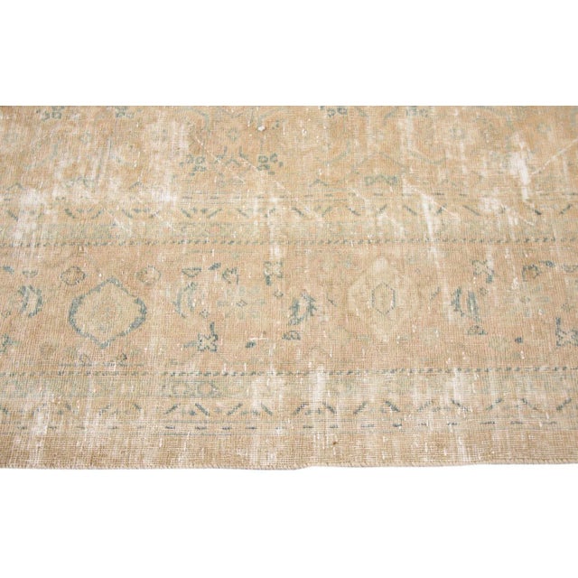 Mid-20th Century Vintage Distressed Wool Rug For Sale In New York - Image 6 of 9