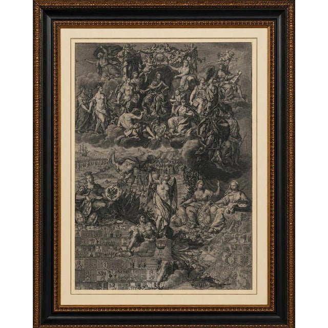 Allegory of emperor charles vi and the habsburg monarchy, c.1720 a large and visually impressive baroque allegorical...