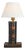 Vintage Leather-Bound Book Stack Table Lamp, Library Accent Light, English Study Style, Europe, 1950s For Sale