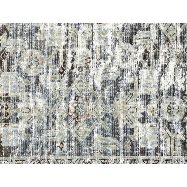 This Semi Antique Persian Melayer Rug is a beautiful piece of artistry. Crafted with wool on cotton, it measures 3'2" x...