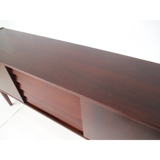 Yngve Ekstrom Teak Credenza Sideboard for Swedese Sweden Denmark For Sale - Image 10 of 12