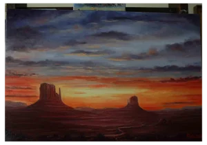 Adriano Bernetti da Vila, Monument Valley, Original Painting, 2013