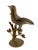Hollywood Regency 1960's Italian Cast Brass Bird on Branch Sculpture For Sale - Image 3 of 6
