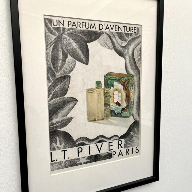 French Art Deco Advertising Print Originally 20's 'L.T. Piver Paris' for French magazine 'Femina' (1901-1954) The...