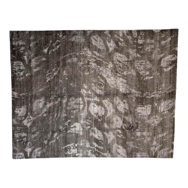 Silk and Wool Nepalese Rug , 7'9" X 9'9" For Sale