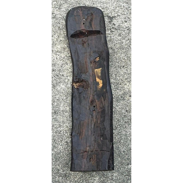 Vintage Hand Carved Tribal Mask For Sale - Image 9 of 12