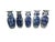 Chinese Blue and White Porcelain Collection of Five Vases - Set of 5 For Sale - Image 9 of 13
