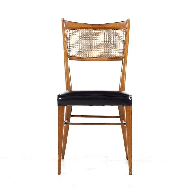 Paul McCobb for Calvin Mahogany and Cane Dining Chairs - Set of 6 For Sale In Chicago - Image 6 of 10