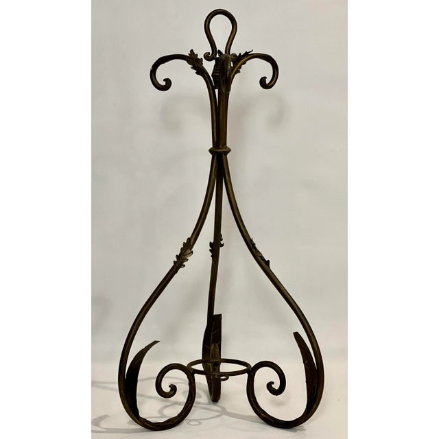 Rustic European Late 20th Century Iron Fireplace Tool Set For Sale - Image 3 of 12