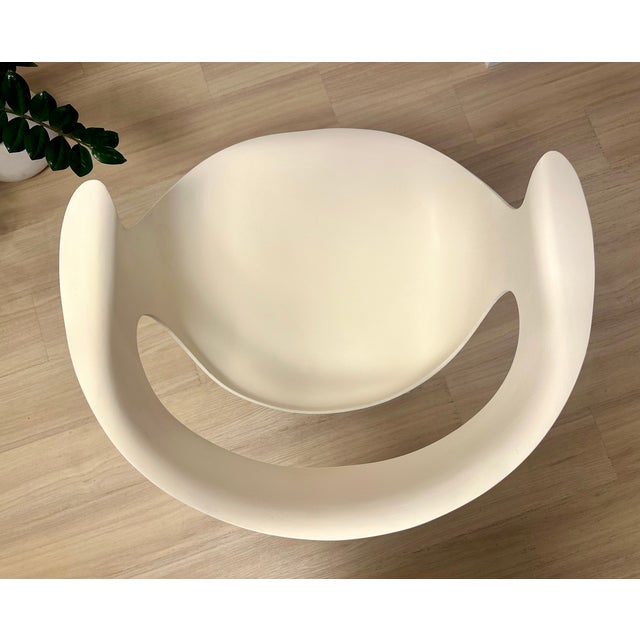 Antique White 1950s Erwine and Estelle Laverne Lotus Armchair Mid Century Modern For Sale - Image 8 of 8