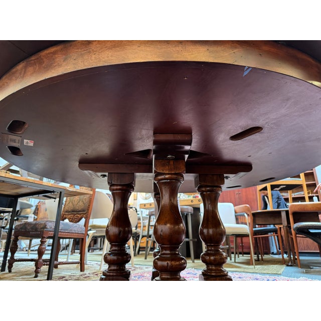 Theodore Alexander for Castle Bromwich Walnut Wood Jupe Dining Table, 60 to 78 Inch For Sale - Image 14 of 18