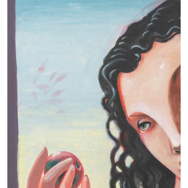 1980s David Bowes Untitled (Eve) Gouache, 1983 For Sale - Image 5 of 9
