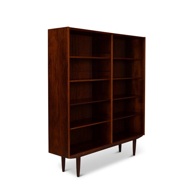 Mid-Century Modern Vintage Danish Mid Century Rosewood Bookcases Pair For Sale - Image 3 of 12