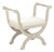 Beatrice Bench - Off-White Linen / Off-White Painted Frame For Sale