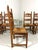 Rustic Oak Razor High Back Dining Chairs, 1960s, Set of 6 For Sale - Image 10 of 18