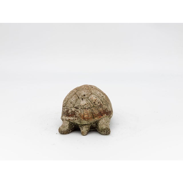 Sculpture Materials Vintage Reconstituted Stone Tortoise or Turtle Garden Ornament, England 1970s For Sale - Image 7 of 8