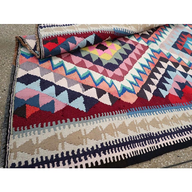 Galerie Shabab Collection Mid-20th Century Persian Flatweave Kilim Rug For Sale - Image 10 of 10