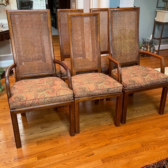 Henredon Scene One Campaign Dining Chairs Set of 6 Chairish
