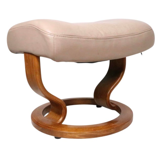 Vintage Ekornes Footstool Ottoman For Sale - Image 14 of 15