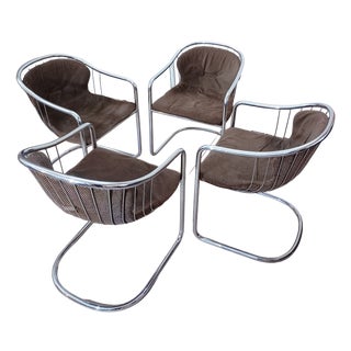 Series S Cantilever Chairs by Gastone Rinaldi for Rima, 1970s, Set of 4 For Sale
