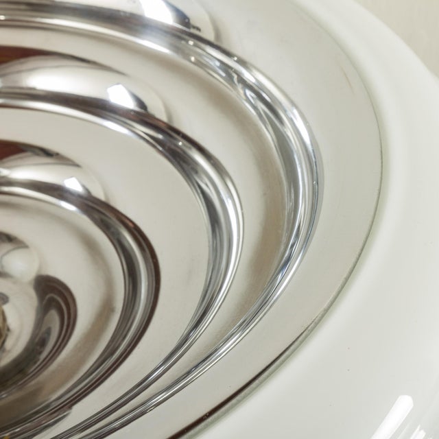 Metal Italian Space Age Table Lamp attributed to Achille Castiglioni, 1970s For Sale - Image 7 of 12