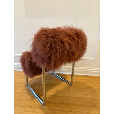 Contemporary Acerbis ArmChair DuePiù in Rust Attributed to Nanda Vigo For Sale - Image 3 of 6