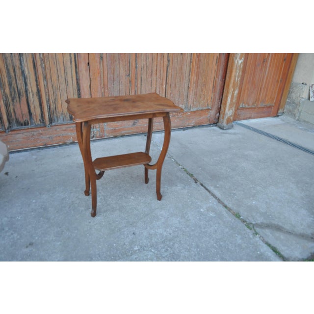 Brown Art Nouveau Bentwood Side Table, 1920s For Sale - Image 8 of 8
