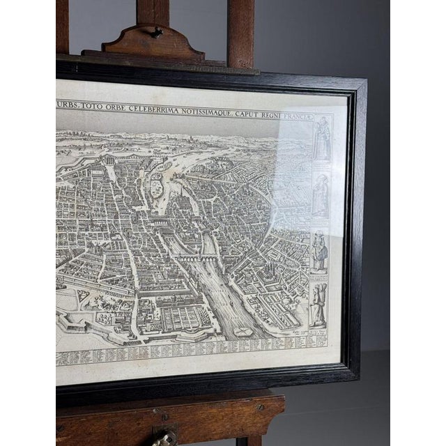 Framed Map of Paris For Sale - Image 4 of 18