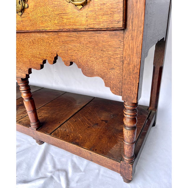 Antique 1800s Oak Welsh Pot Board Dresser W/Open Plate Rack For Sale In Dallas - Image 6 of 18