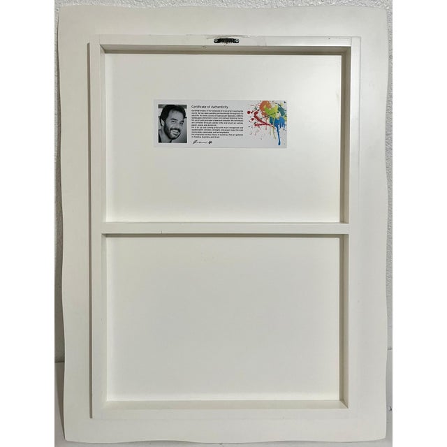 Early 21st Century Oz El Hai 1, Original Oz El Hai Israeli Pop Art Vibrant Lacquer Enamel Painting Colorful Love, c. 20th century For Sale - Image 5 of 7