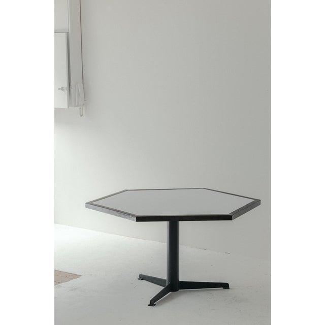 Dutch Hexagon Dining Table by Martin Visser for ‘t Spectrum, 1960s For Sale - Image 10 of 10