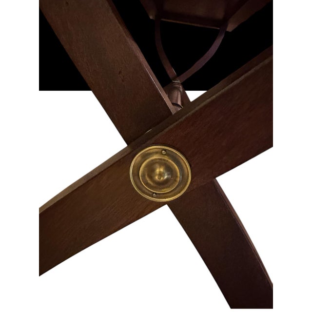 Brown Polo Ralph Lauren Mahogany Regency Tall Console Table / Sideboard With Handled Removable Tray Top For Sale - Image 8 of 12