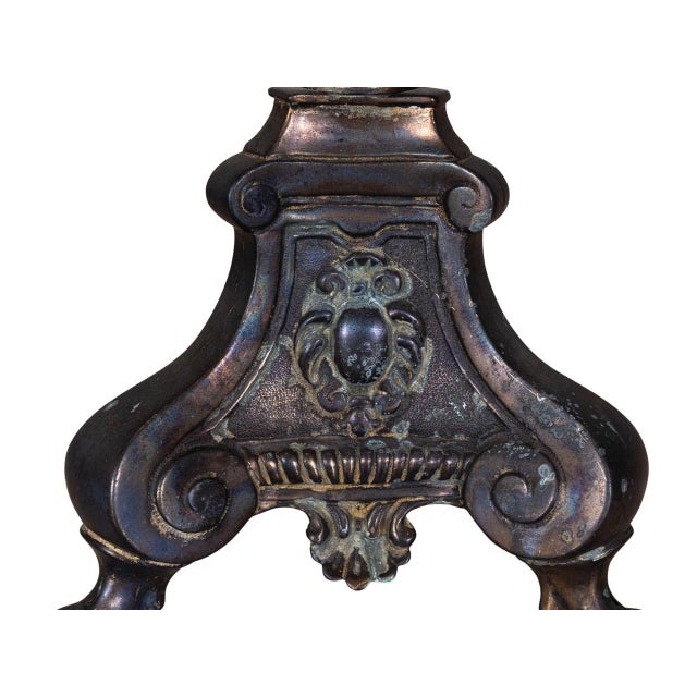 Antique Repousse Pricket For Sale - Image 4 of 5