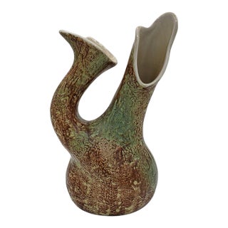 Richard Ginori San Cristoforo 1952 Italian Ceramic Twin-Neck Vase For Sale