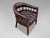 Brown Leather and Mahogany Captain's Desk Armchair, 1860 For Sale - Image 9 of 11