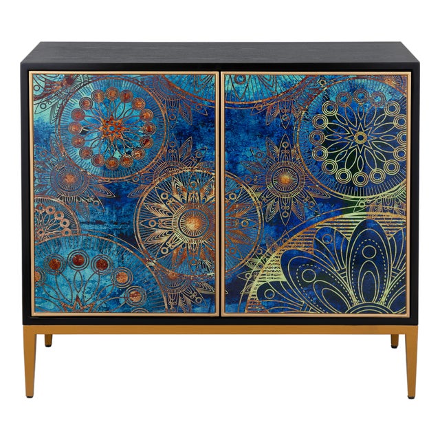 Pasargad Home Eclipta Modern Accent Cabinet For Sale