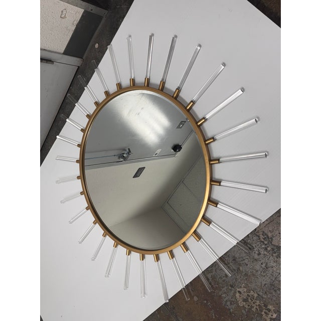Uttermost Grace Feyock for Uttermost Oracle Round Starburst Wall Mirror For Sale - Image 4 of 12