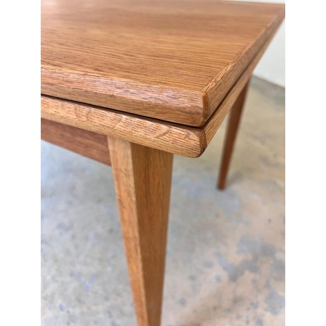 Brown Extendable Oak Dining Table, Denmark, 1960s For Sale - Image 8 of 11