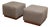 Pair of Modern Hollywood Ottomans by Ralph Lauren Home For Sale