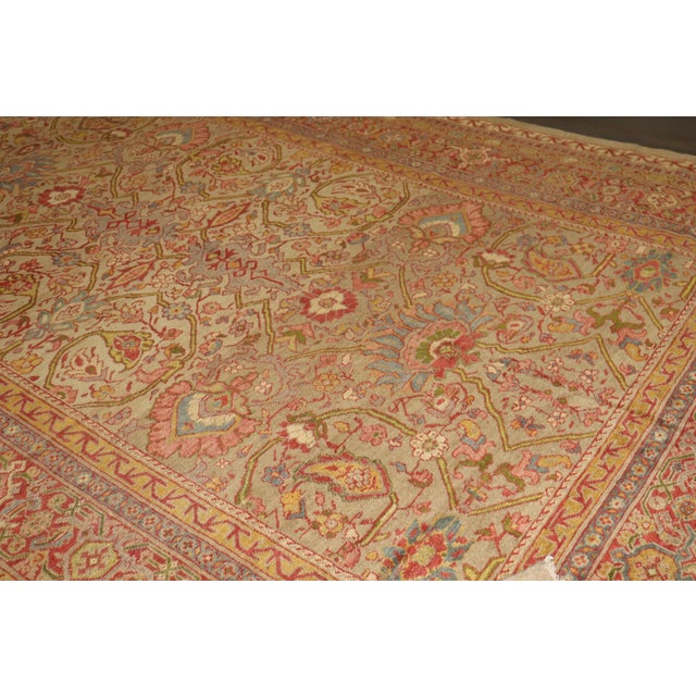 Large Antique Mahal Rug - 8'4" x 16'3" For Sale In New York - Image 6 of 14