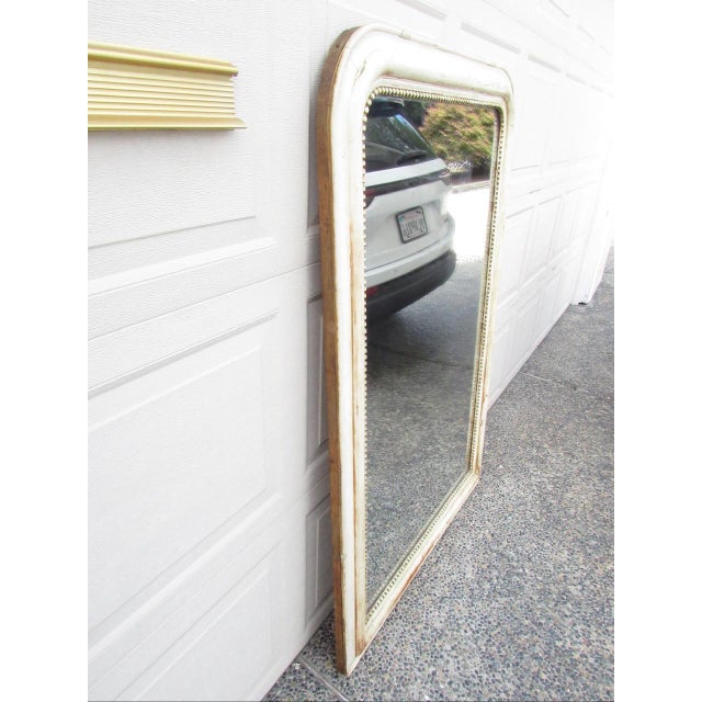 Antique French Painted Louis Philippe Mirror For Sale - Image 13 of 16