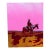 Pink Sunset Cowboy Rides Original Painting by Joseph Christy For Sale