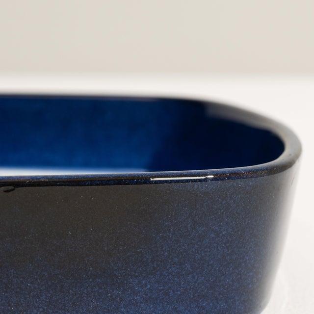 Ceramic 1960s Denmark Blue Ceramic Decorative Bowl For Sale - Image 7 of 18