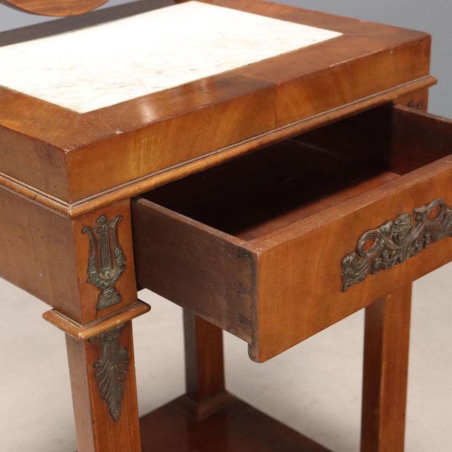Small Empire Style Mahogany Dressing Table For Sale - Image 5 of 12