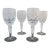 Early 20th Century Waterford Cut Crystal Comeragh 6 5/8" Claret Wine Glass - Set of 4 For Sale