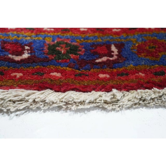 Red Vintage Heriz Rug 8'0'' X 11'6'' For Sale - Image 8 of 12