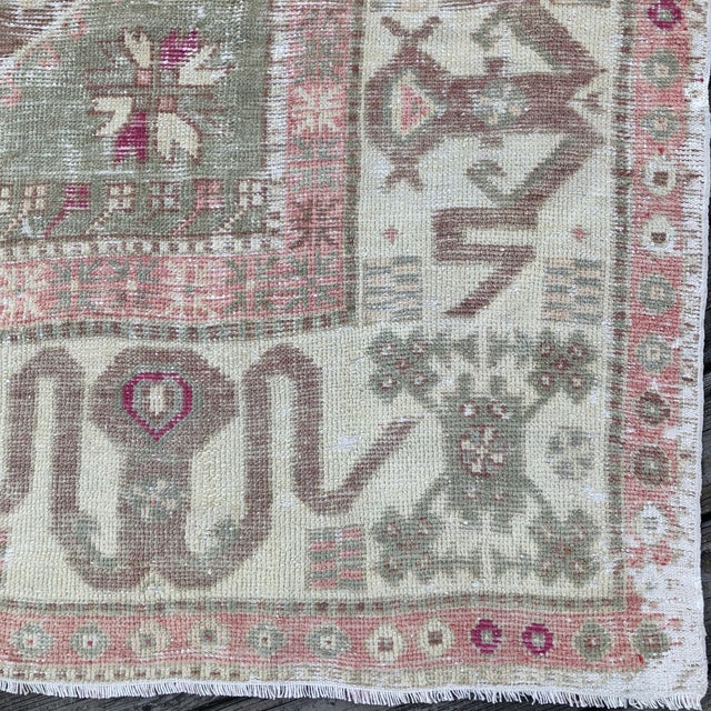 1930s Antique Turkish Rug | 6x7 For Sale - Image 5 of 9